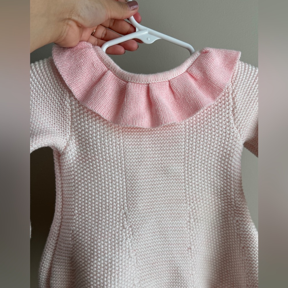 Winter dress Size 12M for girl in pink color, design from first impressions